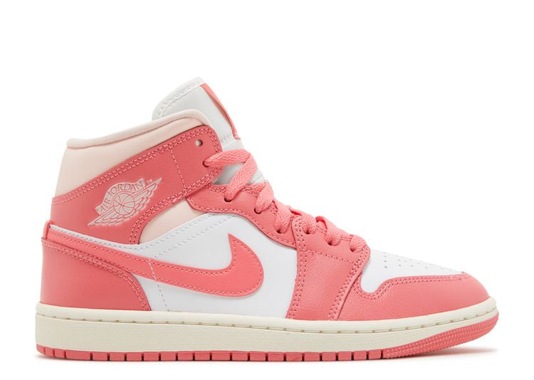  Wmns Air Jordan 1 Mid 'Strawberries And Cream'