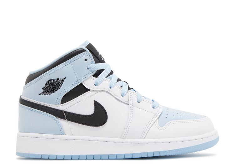  Air Jordan 1 Mid SE GS 'White Ice Blue'