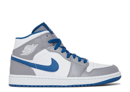  Air Jordan 1 Mid 'Cement True Blue'