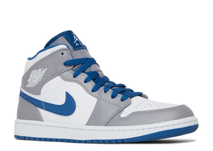  Air Jordan 1 Mid 'Cement True Blue'