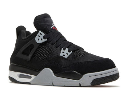  Air Jordan 4 Retro SE GS 'Black Canvas'
