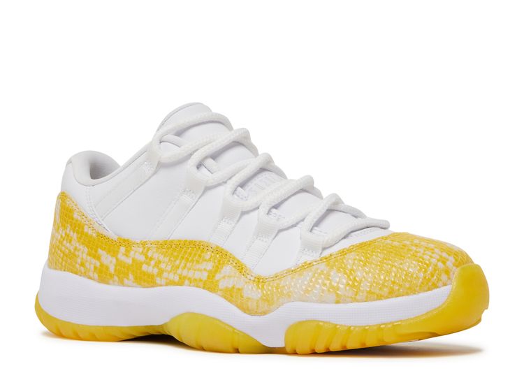  Wmns Air Jordan 11 Retro Low 'Yellow Snakeskin'