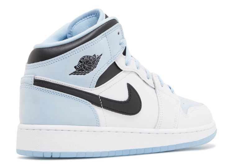  Air Jordan 1 Mid SE GS 'White Ice Blue'
