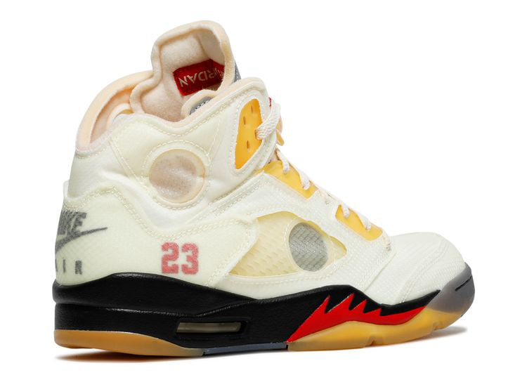  Off-White X Air Jordan 5 SP 'Sail'