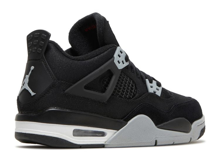  Air Jordan 4 Retro SE GS 'Black Canvas'