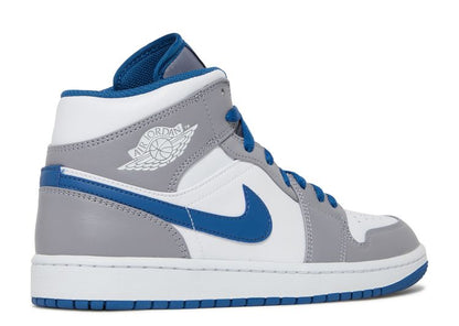  Air Jordan 1 Mid 'Cement True Blue'